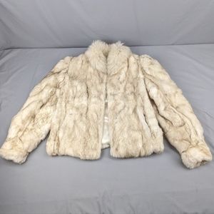 Dyed Rabbit Fur Coat